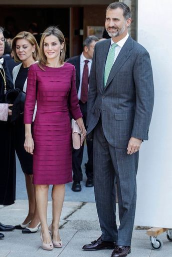 Letizia et Philippe VI à l’université de Castilla-La Mancha à Tolède pour la rentrée universitaire, le 30 septembre 2014