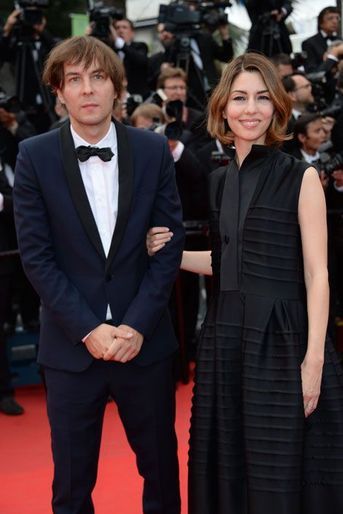 Sofia Coppola et Thomas Mars, chanteur du groupe «Phoenix», au festival de Cannes 2014