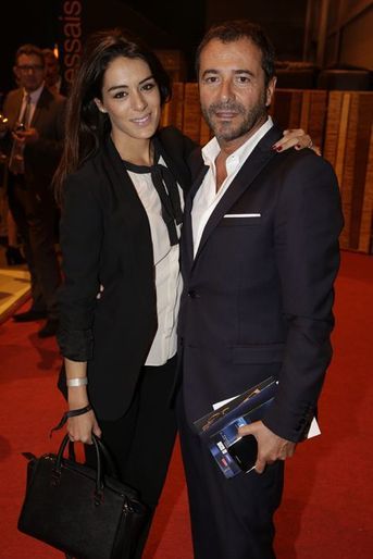 Sofia Essaïdi et Bernard Montiel au Salon de l'Automobile 2014 à Paris le 2 octobre 2014