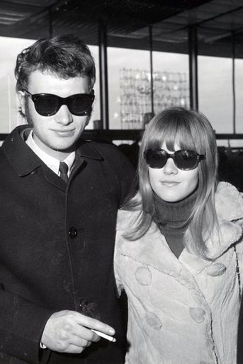 Sylvie Vartan et Johnny Hallyday, en janvier 1966