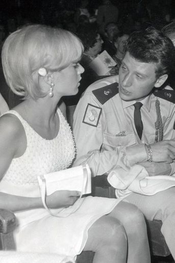 Sylvie Vartan et Johnny Hallyday en septembre 1964