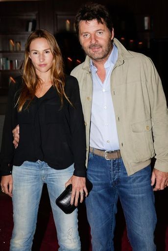 Vanessa Demouy et Philippe Lellouche au 10e anniversaire de l’Hôtel de Sers à Paris, le 10 septembre 2014.