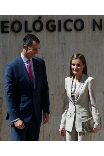 Felipe et Letizia ont jeudi visité le Musée Archéologique de la capitale espagnole.