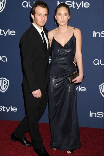 Avec son frère Hopper à la soirée des Weinstein après les Oscars