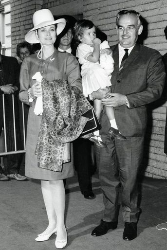 Grace Kelly, Rainier III et Stephanie de Monaco, 1970