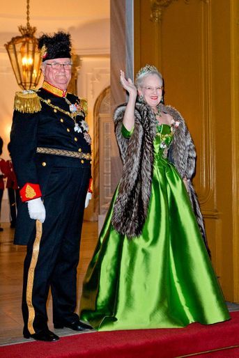 La reine Margrethe et le prince Henri