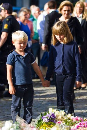 Le prince Sverre Magnus et sa soeur 
