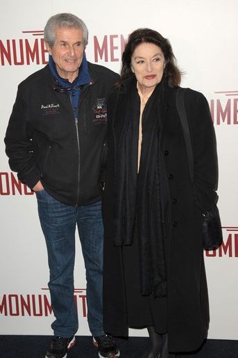 Claude Lelouch et Anouck Aimée sont venus voir «Monuments Men».