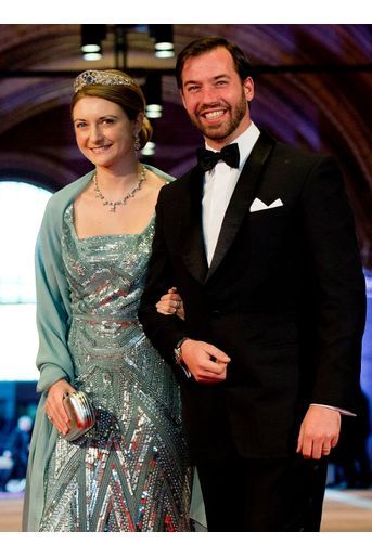 Le Grand-Duc héritier du Luxembourg Guillaume et la princesse Stéphanie