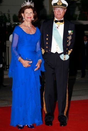 Le roi Charles XVI Gustave de Suède et la reine Silvia