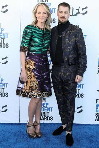Helen Hunt et Rafael Casal lors de la cérémonie des «Film Independent Spirit Awards», à Santa Monica, le 6 mars 2022.
