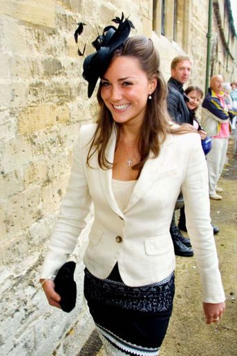 Kate Middleton en 2005, au mariage d&#039;Hugh van Cutsem et Rose Astor