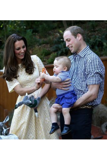 Kate, William et George en Nouvelle-Zélande, le 20 avril 2014