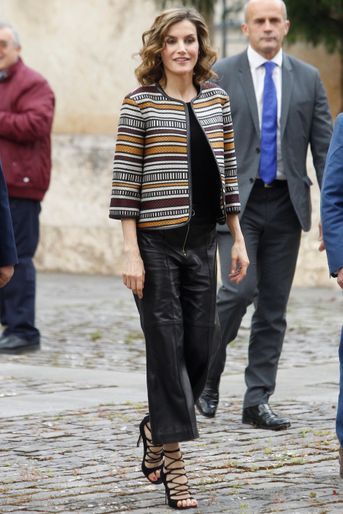 La reine Letizia d&#039;Espagne, le 25 mai 2016