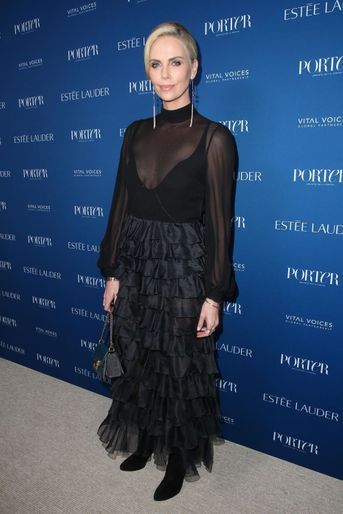 Charlize Theron au gala Porter's Third Annual Incredible Women à Los Angeles, le 9 octobre 2018 