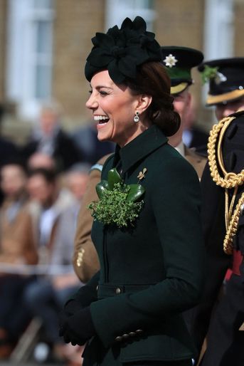 Kate Middleton lors des célébrations de la Saint-Patrick à Londres le 17 mars 2019