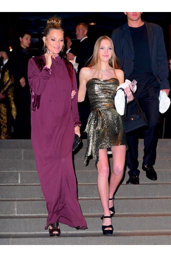Kate Moss et sa fille Lila au mariage de Marc Jacobs et Char Defrancesco à New York le 6 avril 2019