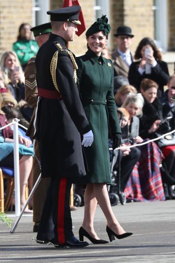 Le prince William et Kate Middleton lors des célébrations de la Saint-Patrick à Londres le 17 mars 2019