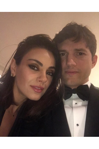 Mila Kunis et Ashton Kutcher en 2018.
