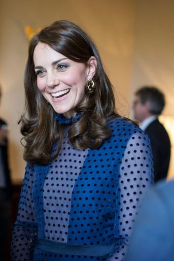 Kate Middleton, duchesse de Cambridge, à Londres, le 6 avril 2016