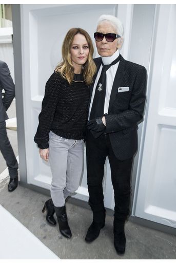 Vanessa Paradis et Karl Lagerfeld en 2017