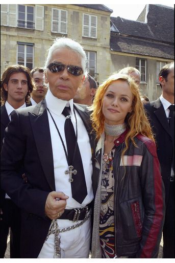 Vanessa Paradis et Karl Lagerfeld en 2003