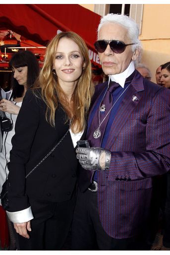 Vanessa Paradis et Karl Lagerfeld en 2010