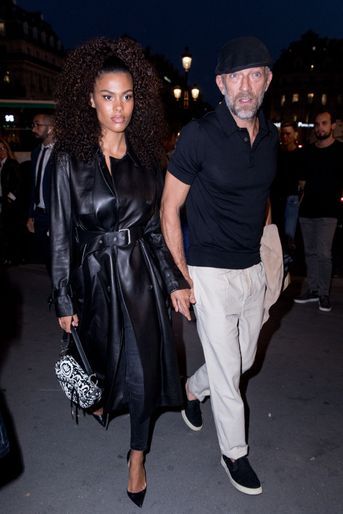 Vincent Cassel et sa femme Tina Kunakey à l'Opéra Garnier à Paris, le 11 septembre 2018