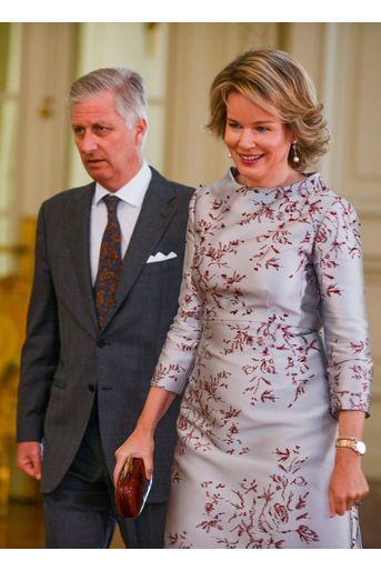 Le roi des Belges Philippe et la reine Mathilde à Bruxelles, le 15 janvier 2019