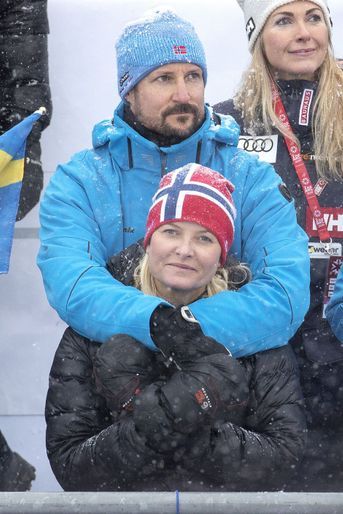 La princesse Mette-Marit et le prince Haakon de Norvège à Are, le 9 février 2019