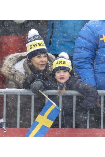 La princesse Estelle et la reine Silvia de Suède à Are, le week-end des 9 et 10 février 2019