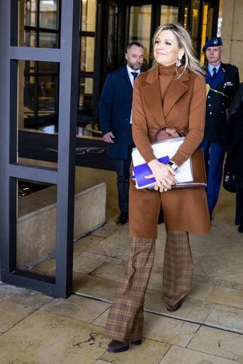 La reine Maxima des Pays-Bas à Amman en Jordanie, le 11 février 2019