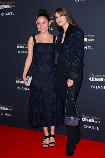 Monica Bellucci et Sarah Perles ("Sofia") au Petit Palais pour la soirée des Révélations des César, lundi 14 janvier