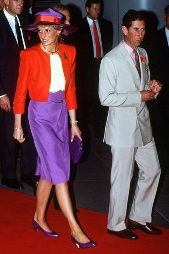 Lady Diana à Hong-Kong, le 8 novembre 1989