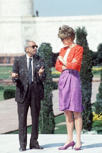 Lady Diana au Taj Mahal, le 11 février 1992