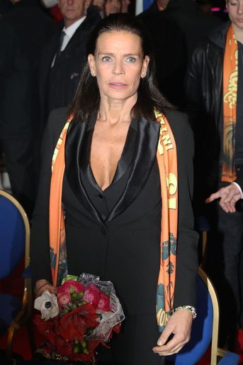 La princesse Stéphanie de Monaco, à Monaco le 17 janvier 2019