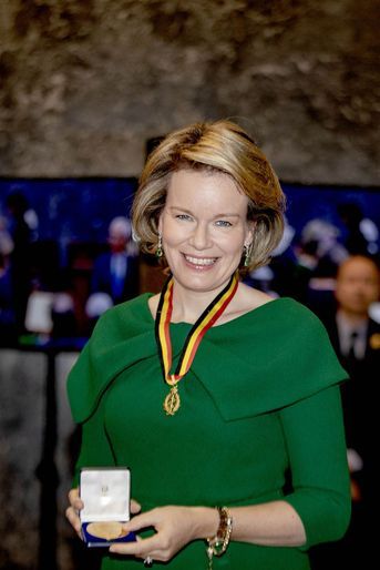 La reine des Belges Mathilde à Bruxelles, le 12 février 2019