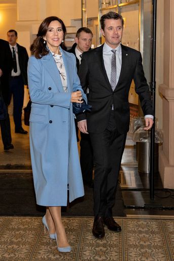 La princesse Mary et le prince Frederik de Danemark à Riga, le 7 décembre 2018