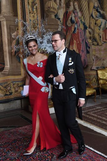 La princesse Victoria de Suède et le prince consort Daniel à Stockholm, le 11 décembre 2018