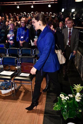 La princesse Victoria de Suède à la Conférence nationale de défense à Sälen, le 13 janvier 2018