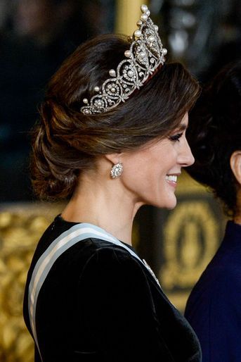 La reine Letizia d'Espagne à Madrid, le 28 novembre 2018