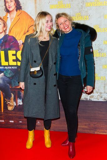 Chloé Jouannet et Alexandra Lamy à l'avant-première du film "Les invisibles", lundi 7 janvier à Paris