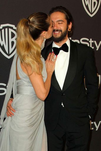 Heidi Klum et Tom Kaulitz à l'after-party In Style & Warner Bros, dimanche 6 janvier