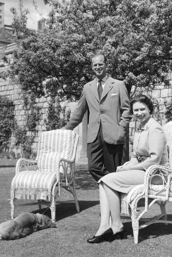 La reine Elizabeth II et le prince Philip, en 1959