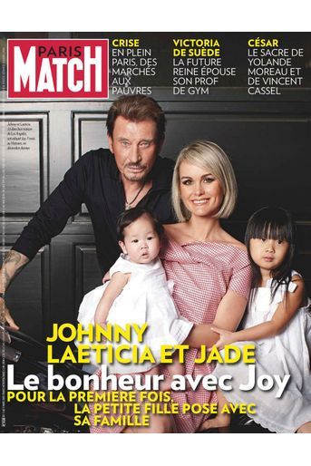 Johnny Hallyday et sa famille en couverture de Paris Match en 2009