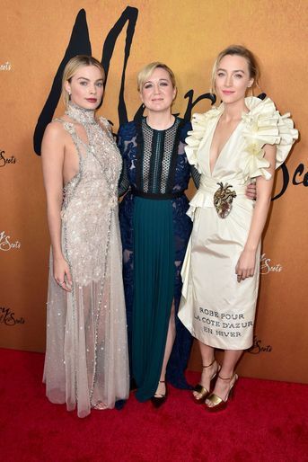 Margot Robbie, Saoirse Ronan et Josie Rourke à la première de &quot;Mary Queen of Scots&quot;