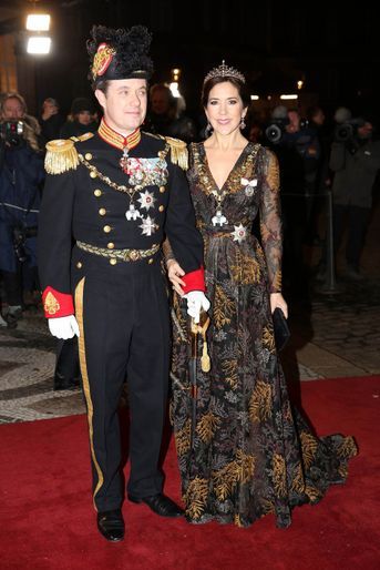 La princesse Mary et le prince Frederik de Danemark à Copenhague, le 1er janvier 2019