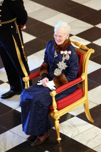 La reine Margrethe II de Danemark à Copenhague, le 3 janvier 2019