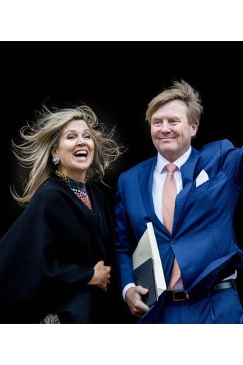 La reine Maxima et le roi Willem-Alexander des Pays-Bas à Amsterdam, le 15 janvier 2019