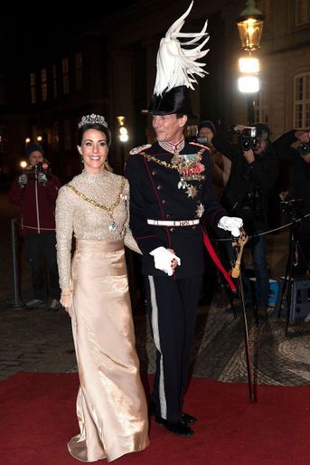 La princesse Marie et le prince Joachim de Danemark à Copenhague, le 1er janvier 2019